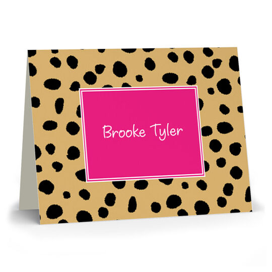 Cheetah Folded Note Cards